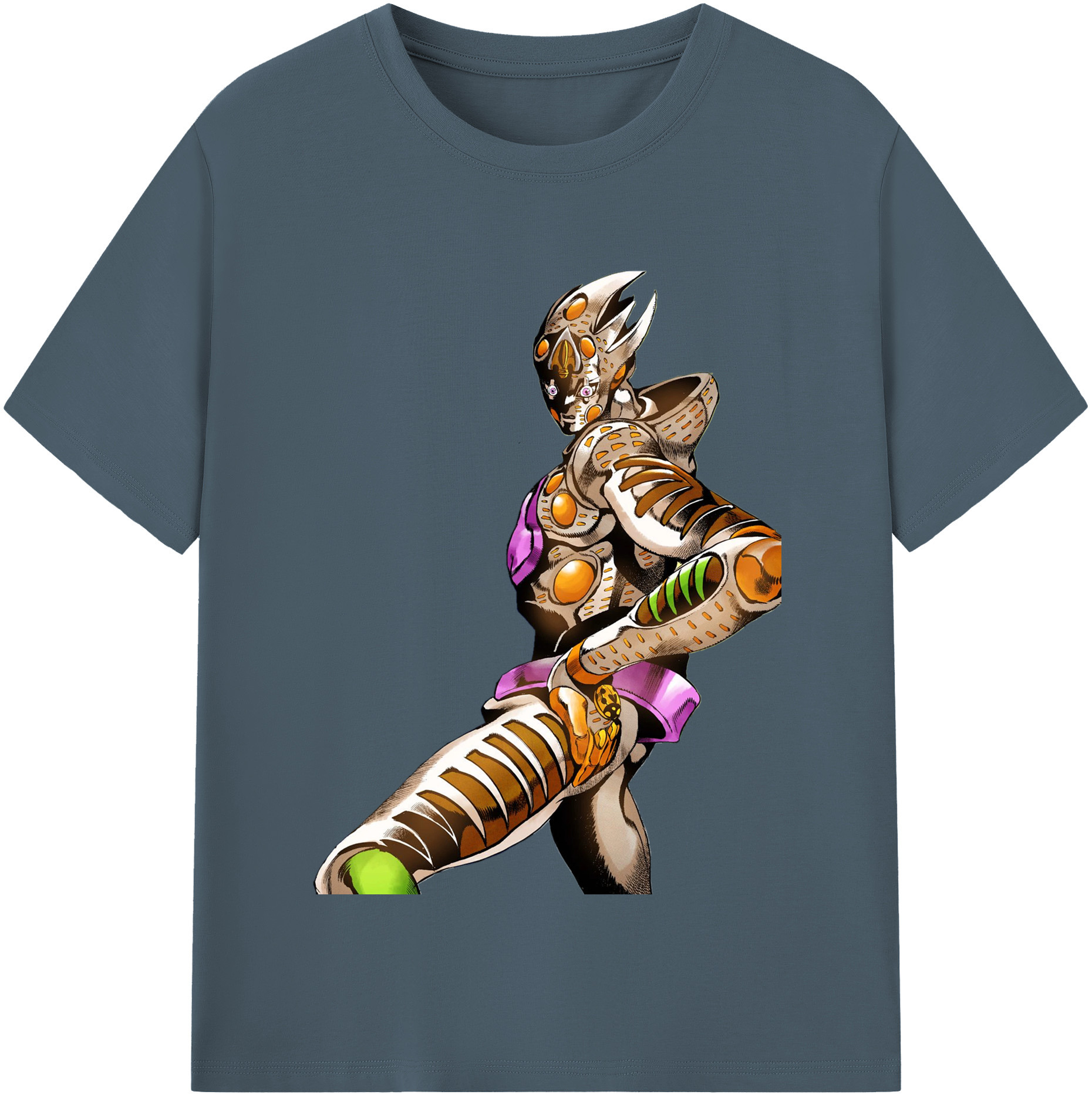 （画像用） ジョジョの奇妙な冒険 ジョルノ?ジョバァーナ JoJo's Bizarre Adventure Giorno Giovanna 綿100％半袖Tシャツ（フロントプリント）